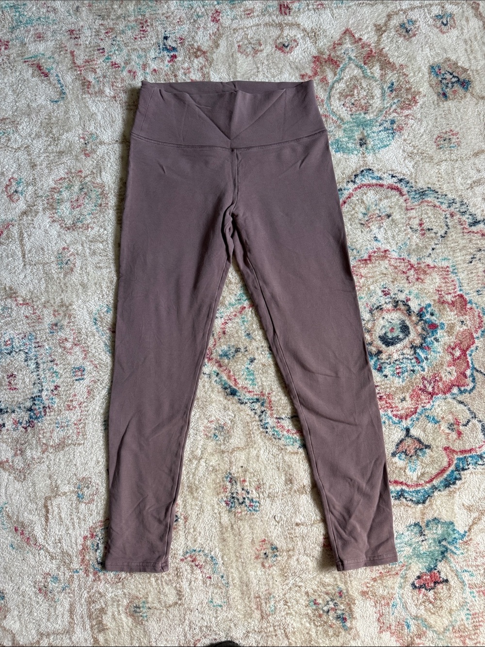 Talula Mauve High-Waist V-Front Leggings